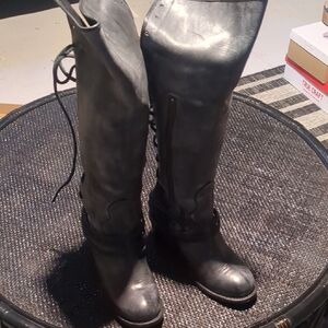 Freebird Charcoal Over the Knee Boots